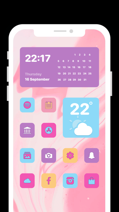 icon themes - aesthetic icon