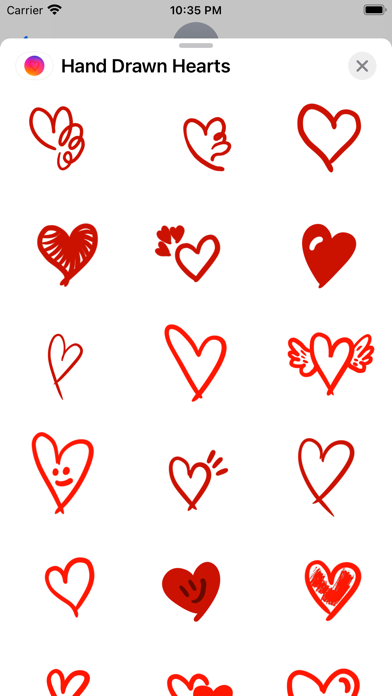 hand drawn hearts
