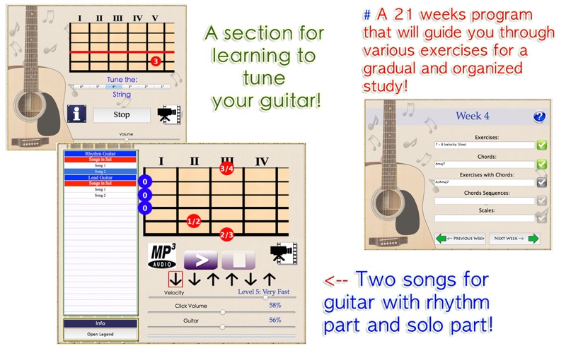 i learn guitar pro - 对于初学者互动吉他课程