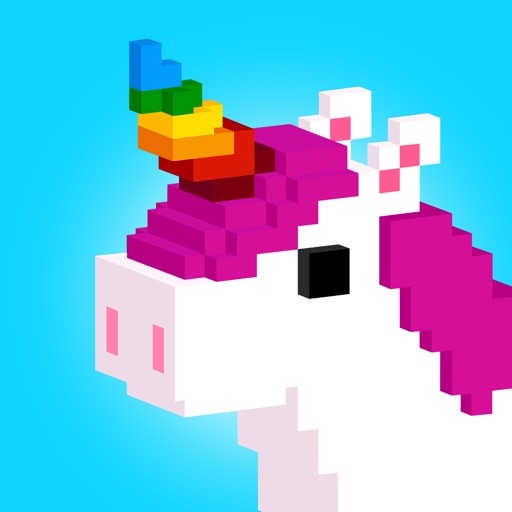 unicorn 3d 涂色游戏: 独角兽 像素涂色