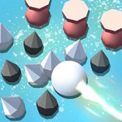 彩色3d撞球